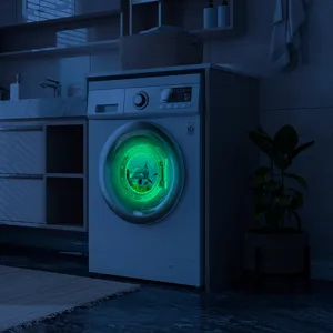 Glow in the dark marine animal porthole sticker removable luminous fridge wall decor.