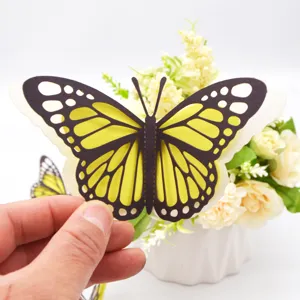 3D parelpapier vlinder muursticker voor thuis decoratie bruiloft feest DIY ambacht