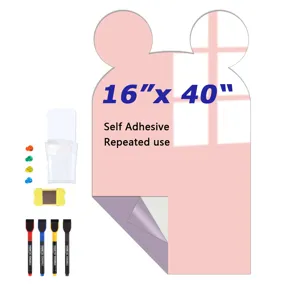Mausförmige magnetische Whiteboard-Aufkleber 16x40 selbstklebende beschreibbare Tafeln Kind