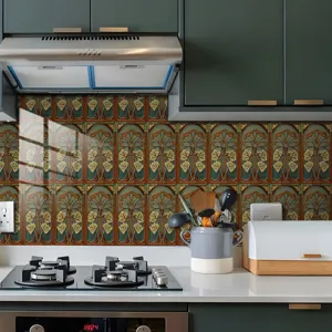 Adesivo per piastrelle smaltate retro per cucina e bagno, decorazione murale adesiva.