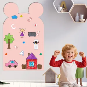 Bärenförmiger magnetischer Whiteboard-Wandaufkleber für Kinderzimmer, Kinder Lernwandtafel.