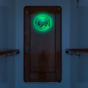 Luminous porthole wall sticker glowing marine animals removable door sticker home decor