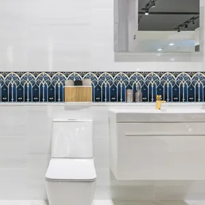 Adesivo per piastrelle gotiche vintage impermeabile decorazione murale cucina bagno.