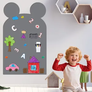 Kinder magnetische Whiteboard Wandaufkleber mit niedlicher Ohrenform für Kinderzimmer Dekoration.