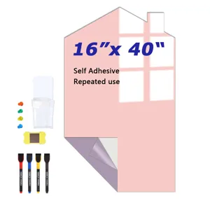 Hausform magnetische Whiteboard-Aufkleber 16x40 selbstklebend wiederverwendbar Kinderzimmer