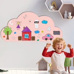 Magnetische Wolke Whiteboard Wandaufkleber für Kinderzimmer, Lern-Magnettafel zum Kleben.