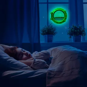 Glow in the dark porthole wall sticker luminous ocean window decal for kids bedroom decor