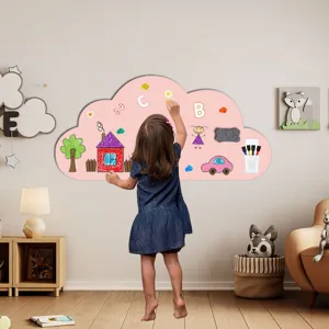 Wolke Magnetische Weißtafel Wandaufkleber für Kinderzimmer DIY Malen Schreiben Dekor