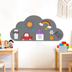 Kinder Wolke magnetische Whiteboard Wandaufkleber mit kreativen Zeichnungen und Zubehör.