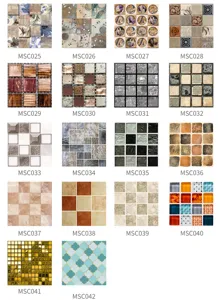 3D mosaic tile stickers self adhesive waterproof wall stickers DIY home decor styles.
