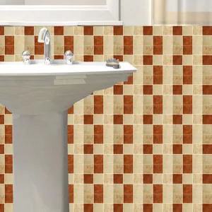 3D Mosaik Fliesenaufkleber Wanddekoration selbstklebende PVC Fliesenfolie fuer Bad Kueche Detailansicht