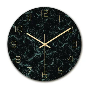 Orologio da Parete in Acrilico Moderno Minimalista Movimento Silenzioso Trama Marmo Orologio Decorativo Per Soggiorno Ufficio Decorazioni Casa