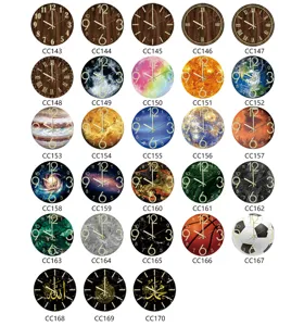 Luminous wall clock silent quartz movement night glowing modern home decor variant catalog