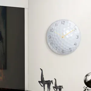Golf Ball Wall Clock Acrylic Silent Movement Modern Living Room Decorative Clock 30cm