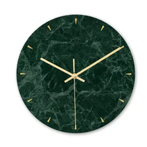Modern Minimalist Acrylic Wall Clock Silent Decorative Round Marble Texture Clock For Living Room Bedroom Office