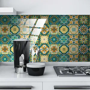 Adesivi per piastrelle in cristallo impermeabili decorazione parete cucina backsplash.