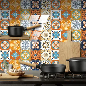 Adesivo impermeabile per piastrelle cucina carta da parati geometrica rotolo decoro