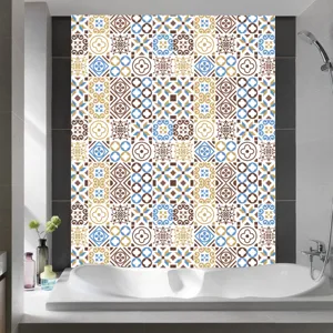 Retro decorative tile wall sticker for bathroom and kitchen home wall renovation use.