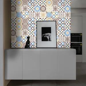 Retro mosaic tile sticker waterproof self-adhesive wall sticker for home decor home renovation
