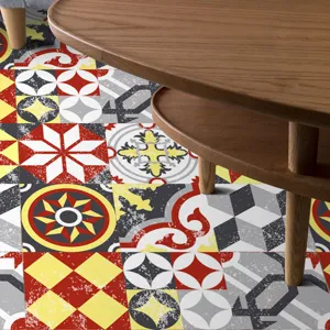 Adesivi Per Piastrelle Retro Impermeabili PVC Adesivi Murali Geometrici Decalcomanie Antiscivolo Per Pavimenti Decorazione Cucina