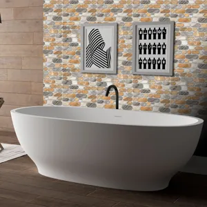 Carta da parati adesiva effetto pietra, adesivo murale impermeabile per decorazioni casa.