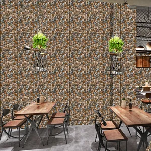Finto sasso ciottolo adesivo murale carta da parati soggiorno cucina decorazione murale