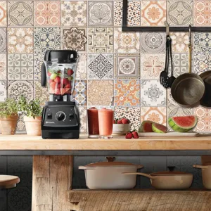 Adesivi per piastrelle a mosaico retro, rivestimento murale impermeabile per cucina.