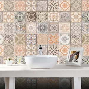Adesivi per piastrelle mosaico retro impermeabili adesivi da parete cucina bagno