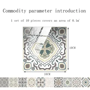 Adesivi per piastrelle in cristallo 10x10cm antiscivolo adesivi murali decorativi