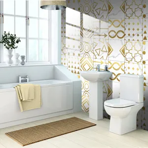 Waterproof crystal tile stickers self-adhesive wall stickers for home decor bathroom remodel.