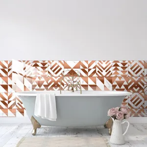Waterproof crystal tile stickers self-adhesive wall stickers for home bathroom decor