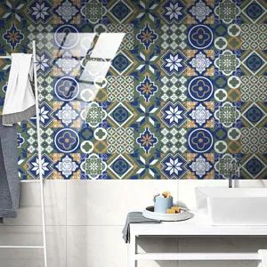 Adesivo per piastrelle marocchine impermeabile adesivo murale per paraschizzi da bagno