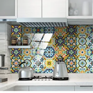 Adesivi per piastrelle marocchine impermeabili adesivo murale cucina decorazione.