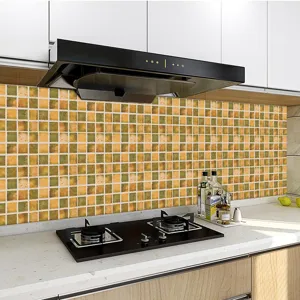 Kitchen mosaic tile sticker self adhesive waterproof peel and stick wall paper detail view