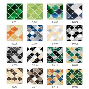 Vue détaillée de stickers de carrelage lanterne époxy cristal 3D, déco rétro pour maison.