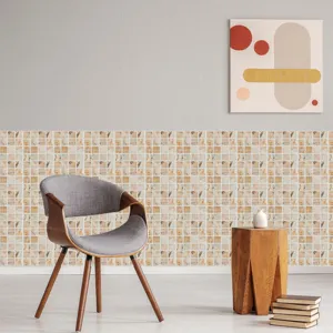 Mosaic tile sticker self-adhesive wall paper for kitchen bathroom home decoration renovation 1pc