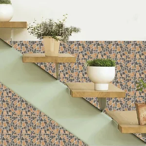 Self-adhesive tile stickers vintage mosaic wall decals removable home decor waterproof