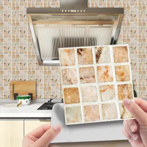 Mosaic tile sticker frosted self adhesive kitchen wall paper backsplash renovation film design