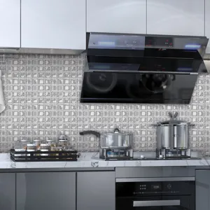 3D self-adhesive mosaic tile stickers PVC waterproof wall decor for kitchen home renovation