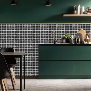 Adesivi per piastrelle a mosaico in PVC per cucina ristrutturazione parete impermeabile.
