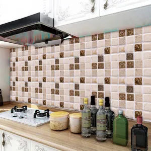 Sticker carrelage mosaique 3D autocollant DIY decoration murale cuisine etanche peel