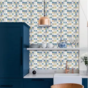 Adesivi per piastrelle a mosaico in PVC per paraschizzi cucina e decorazione murale
