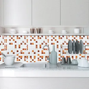 Adesivo per piastrelle a mosaico per cucina, carta da parati PVC impermeabile dettagli.