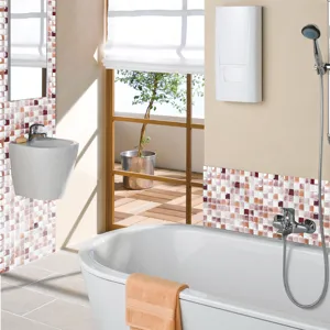 Adesivi per piastrelle mosaico PVC per ristrutturazione parete bagno, decorazione casa.