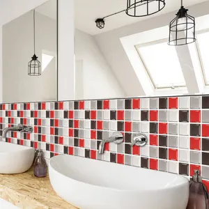 Adhésif carrelage mosaïque 3D étanche autocollant décoration murale cuisine salle de bain