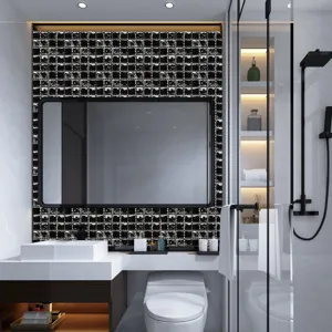 Autocollant de carrelage mosaique 3D autocollant decoration murale impermeable salle de bain