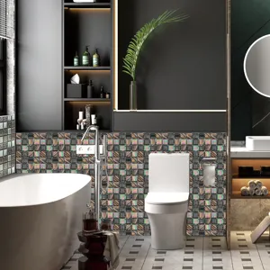 Sticker Carrelage Mosaique 3D Autocollant Impermebilisation DIY Pour Cuisine et Salle de Bain