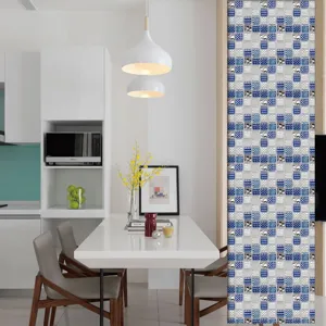 Autocollant Carrelage Mosaïque 3D Adhésif PVC Papier Peint Mural Cuisine Décoration