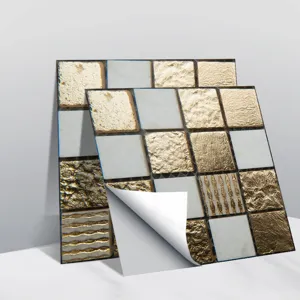Autocollant de Carrelage Mosaïque 3D Imperméable Adhésif Décoration Murale Intérieure