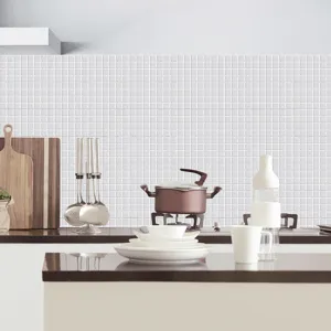 Adhesivo de azulejos impermeable para cocina autoadhesivo antiaceite vista detallada